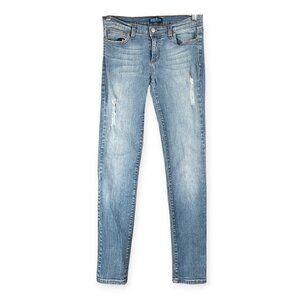 Judy Blue Skinny Jeans Women’s 11 Light Wash Distressed Stretch Denim USA